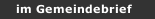 im Gemeindebrief