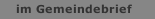 im Gemeindebrief